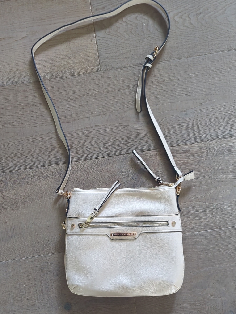 POPPIES AND PEONIES Everyday Crossbody - Cream
